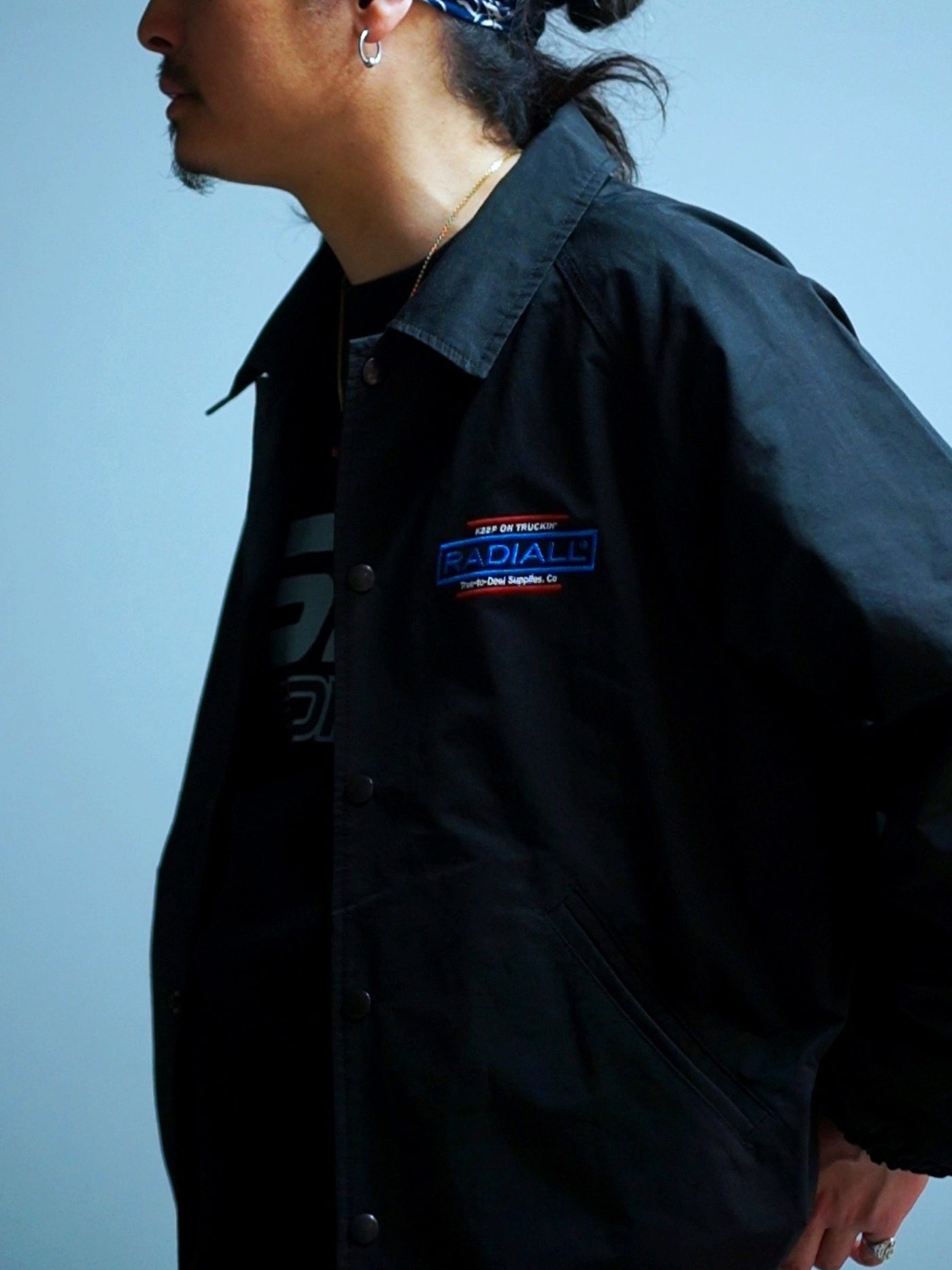 【1.24 (Sat) 12:00 Release】RADIALL | Heartbeat - WINDBREAKER JACKET - Black