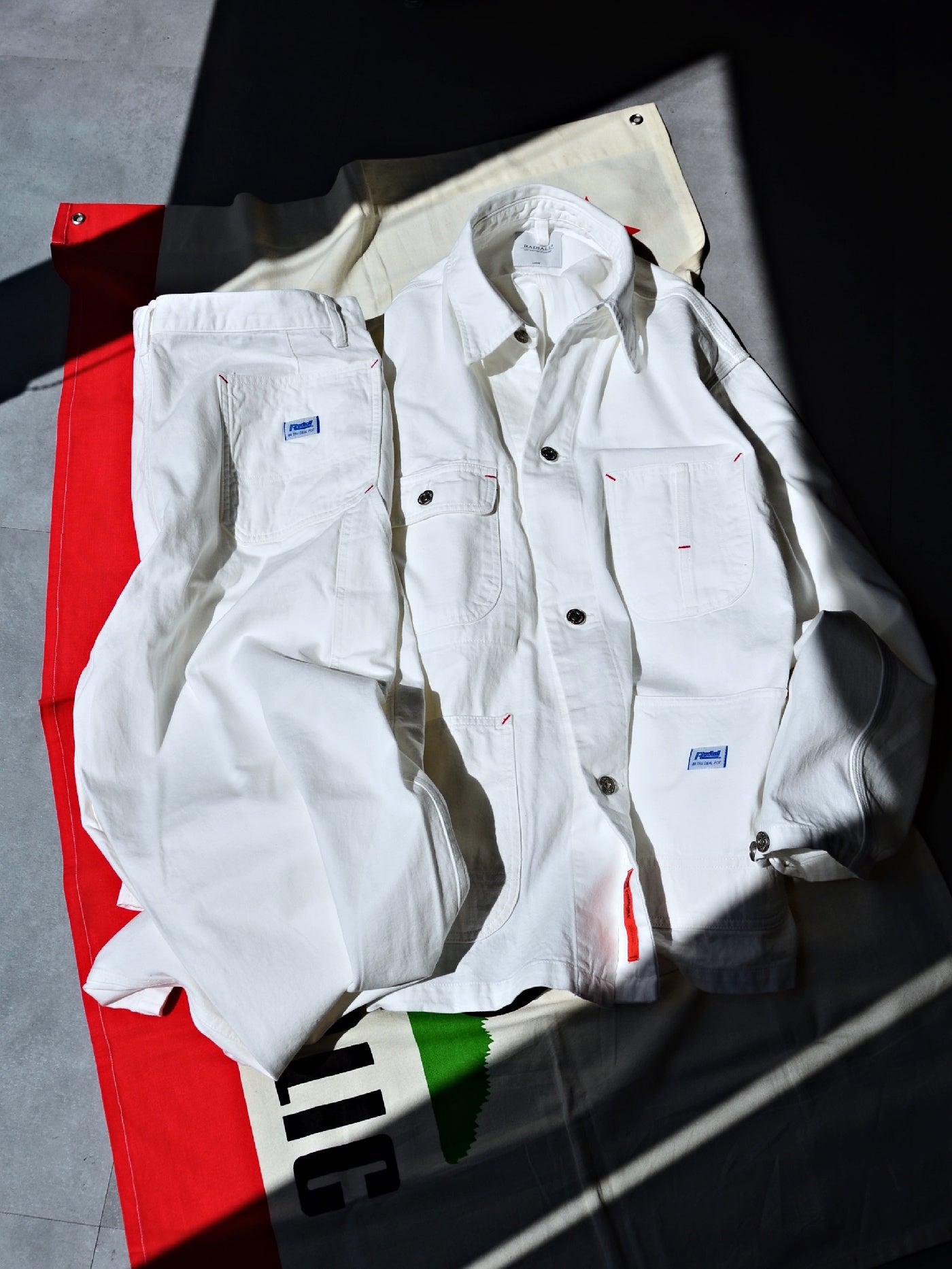 【4.4 (Sat) 12:00 Release】RADIALL | Chev - CARPENTER JACKET - White