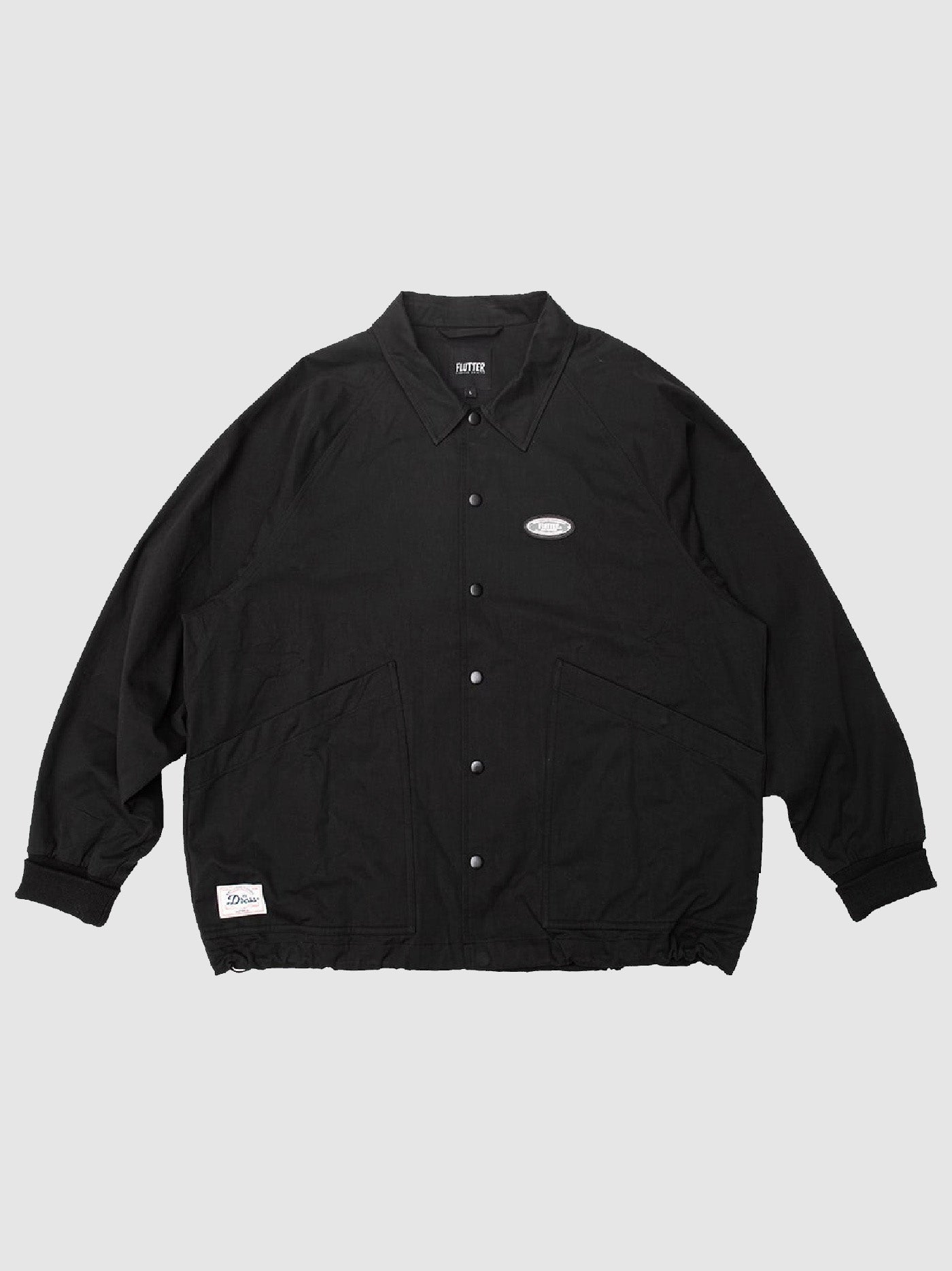 FLUTTER | "The Dress" Cotton Twill Coach Jacket - Black