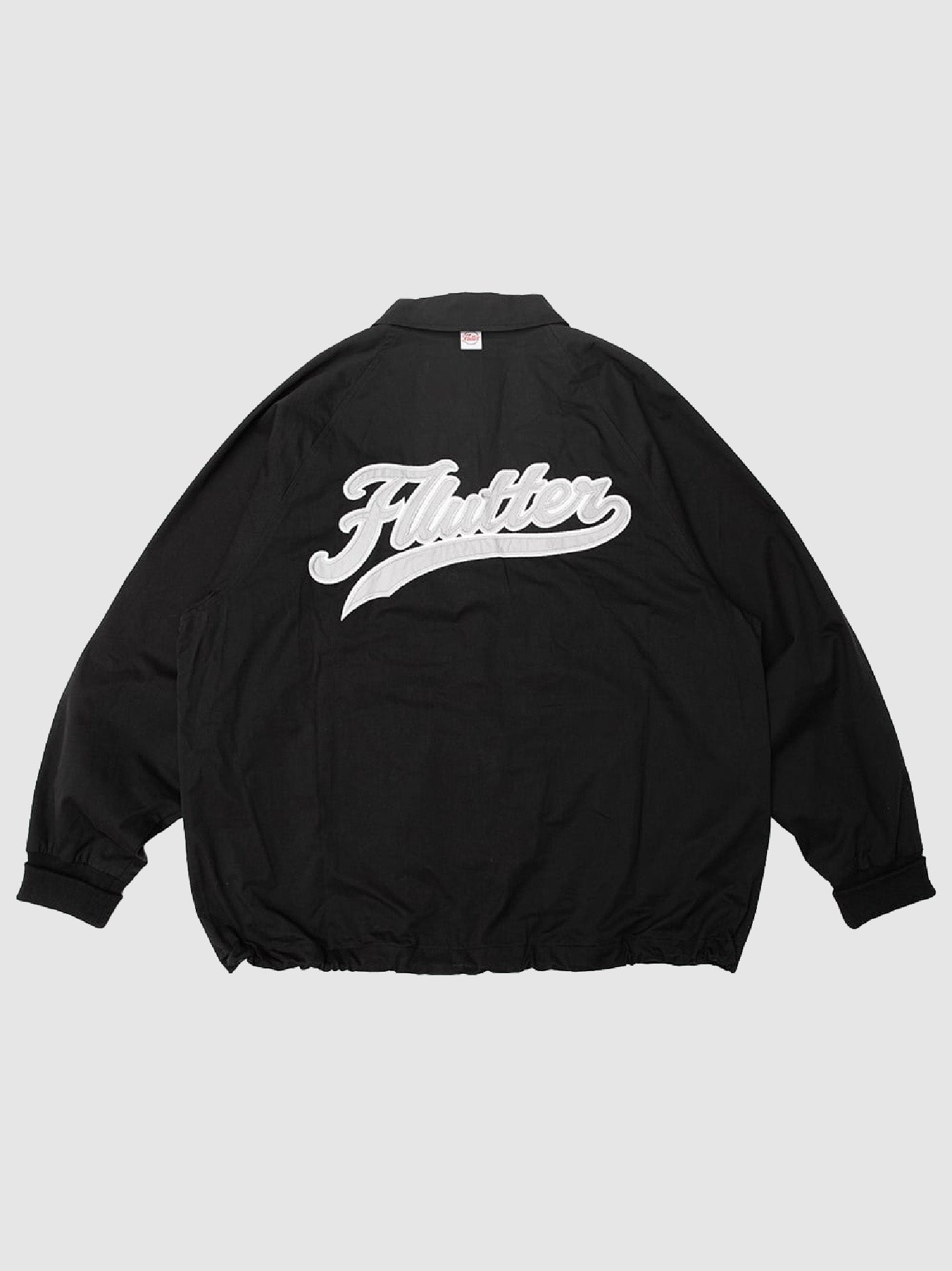 FLUTTER | "The Dress" Cotton Twill Coach Jacket - Black