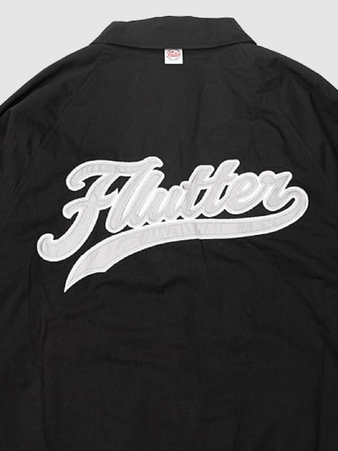 FLUTTER | "The Dress" Cotton Twill Coach Jacket - Black