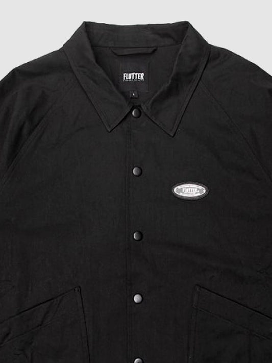 【4.11 (Sat) 12:00 Release】FLUTTER | "The Dress" Cotton Twill Coach Jacket - Black