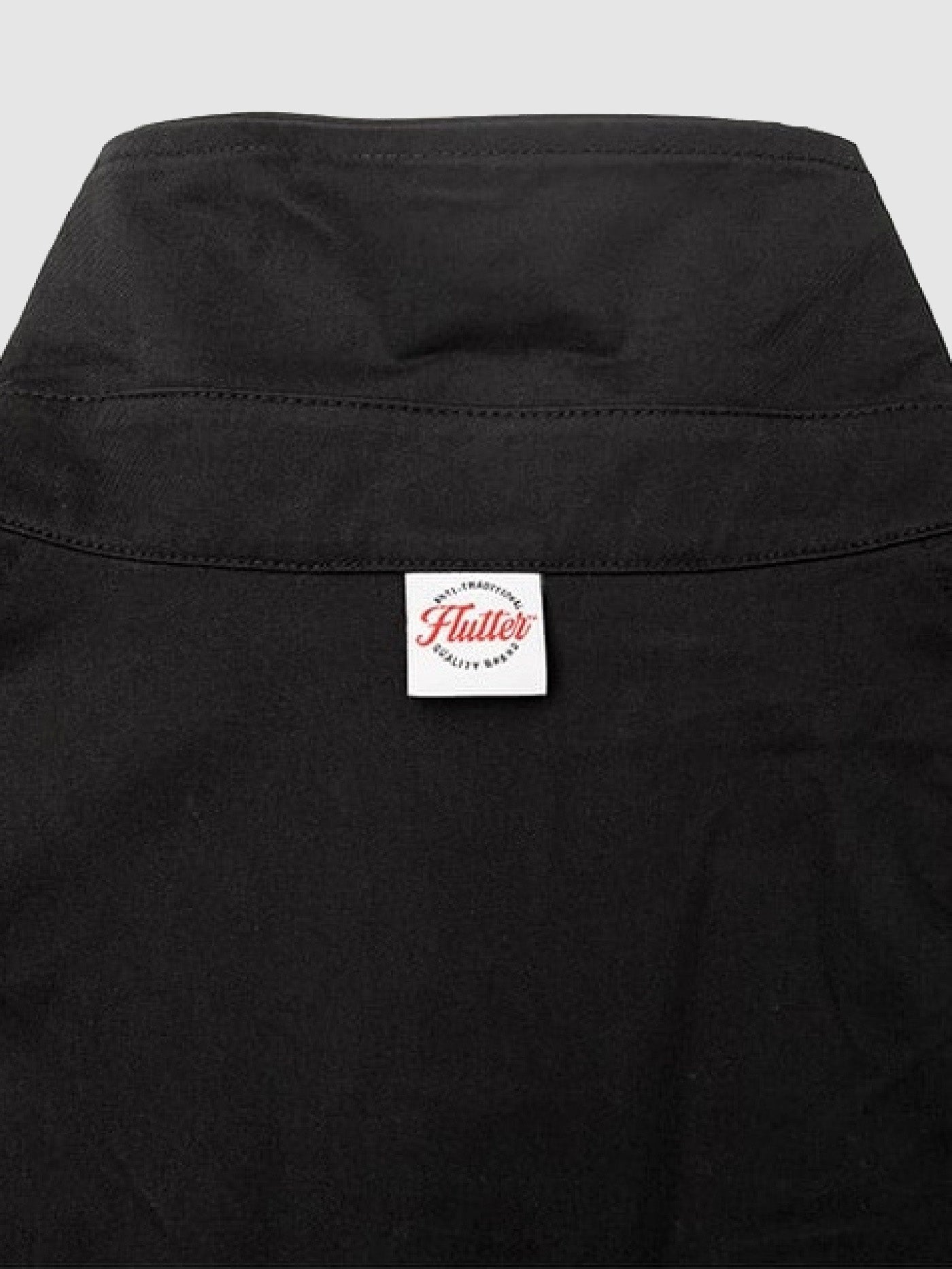 FLUTTER | "The Dress" Cotton Twill Coach Jacket - Black