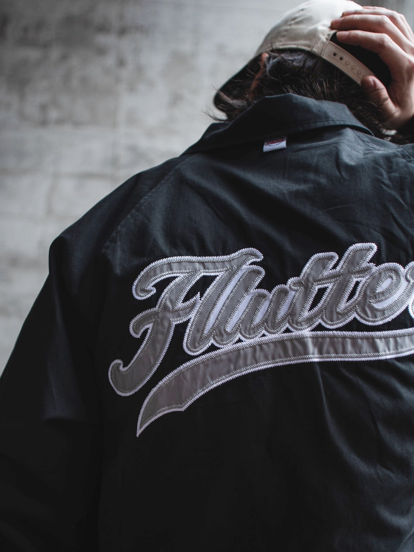 FLUTTER | "The Dress" Cotton Twill Coach Jacket - Black