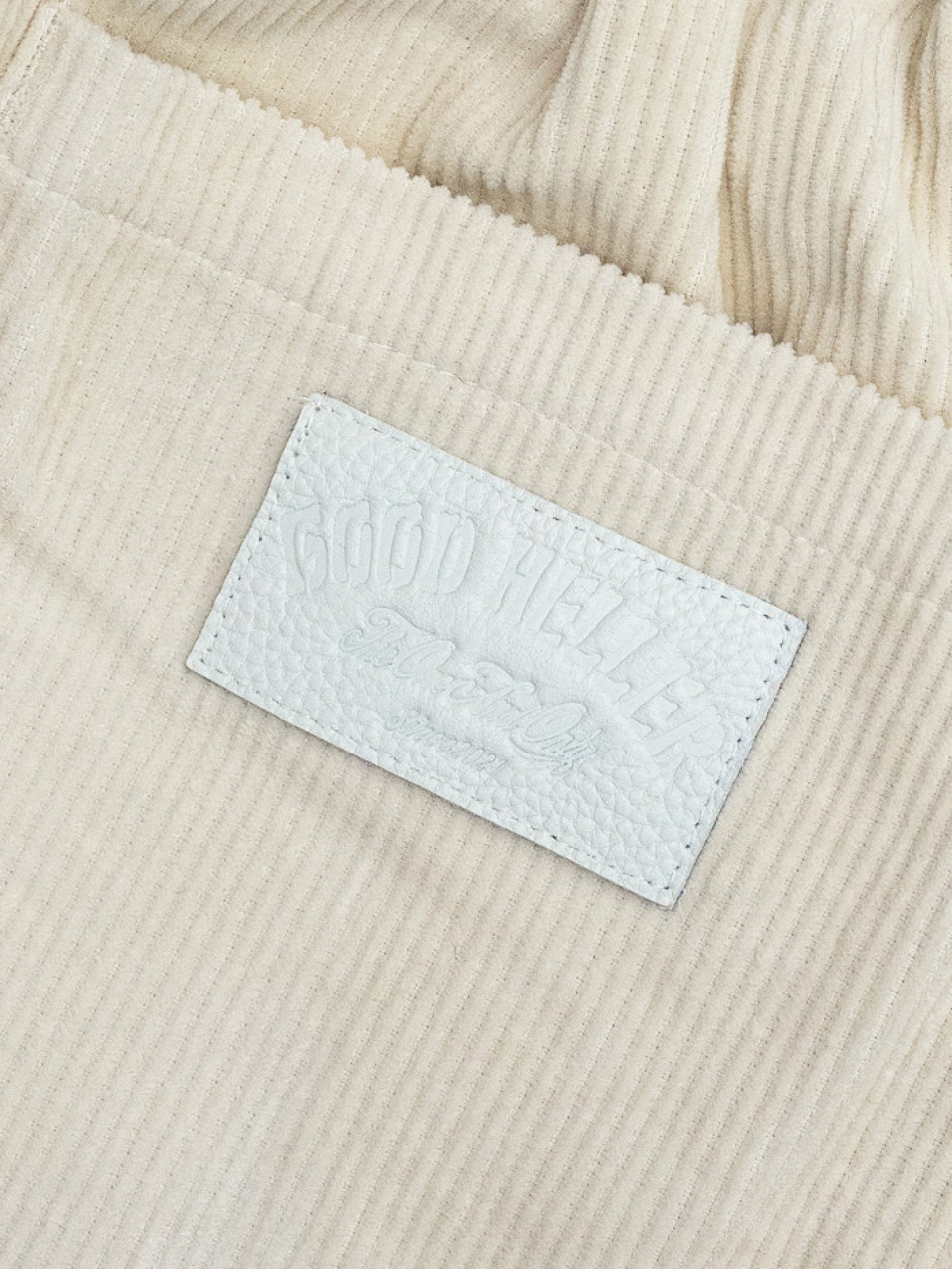 【12.27 (Sat) 12:00 Release】GOOD HELLER | CORDUROY WIDE STRAIGHT EASY PANTS - Ivory