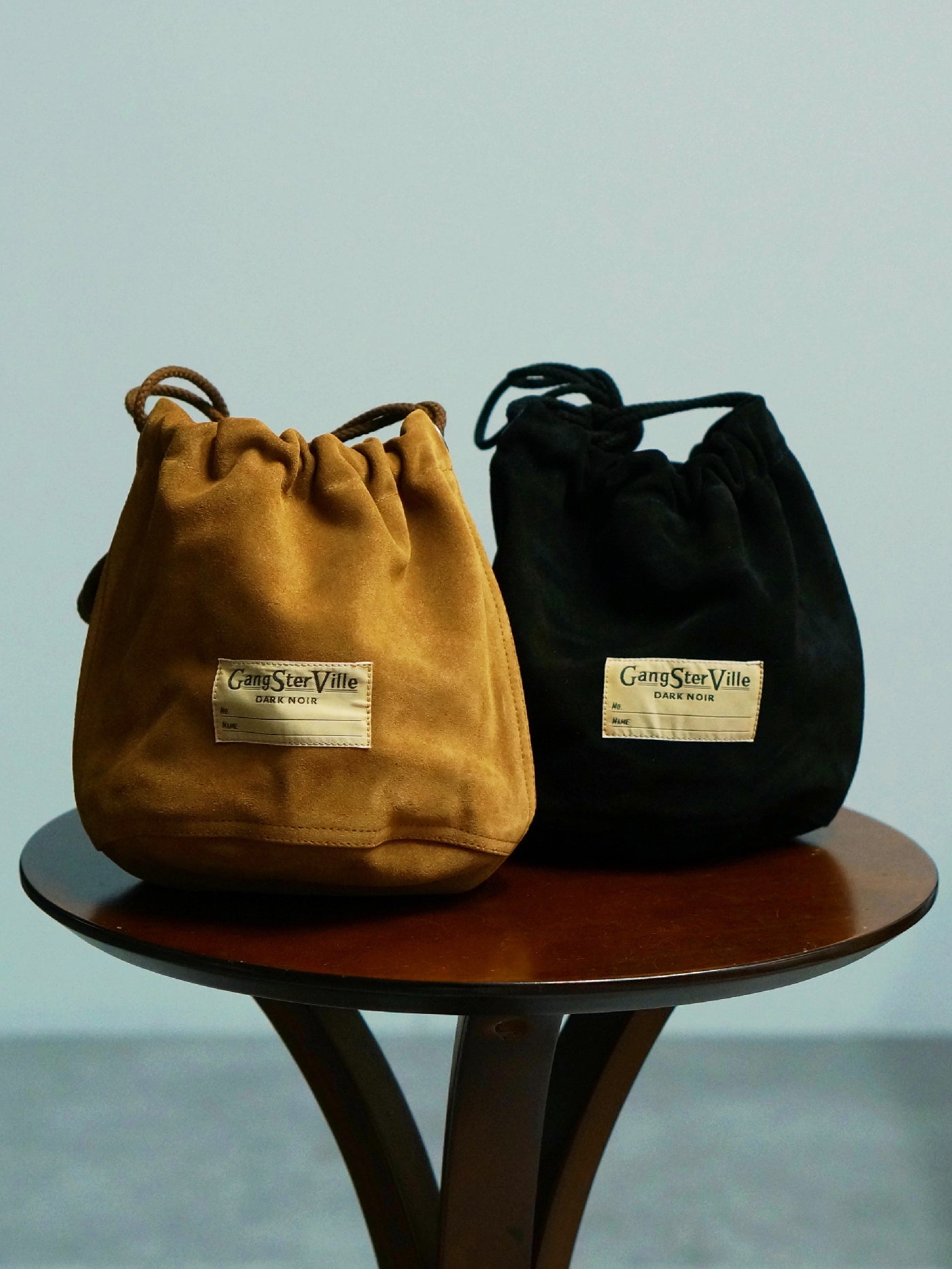 GANGSTERVILLE | DARK NOIR - LEATHER EFFECT BAG "SUEDE" / GSV53G05