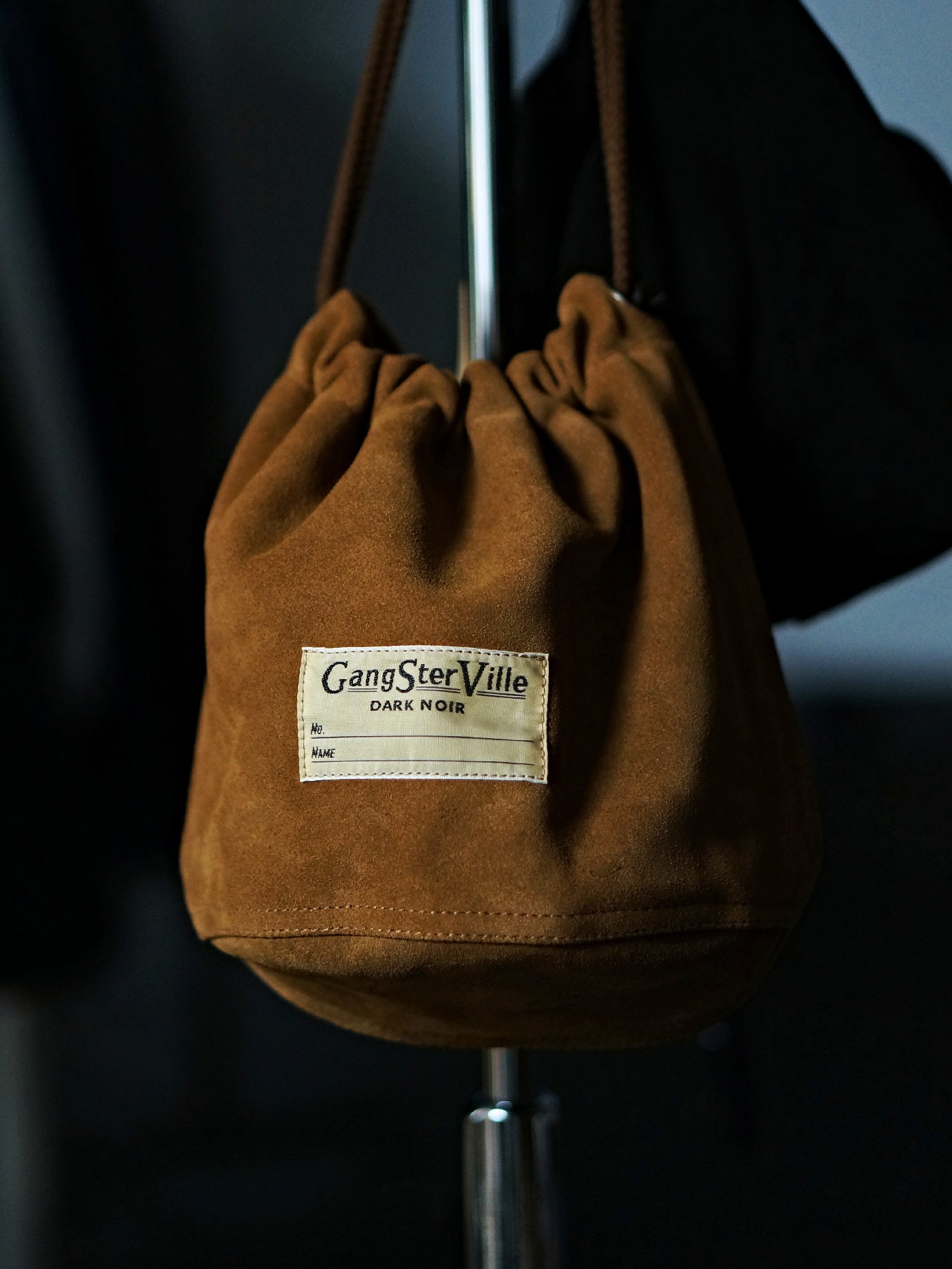 GANGSTERVILLE | DARK NOIR - LEATHER EFFECT BAG "SUEDE" / GSV53G05