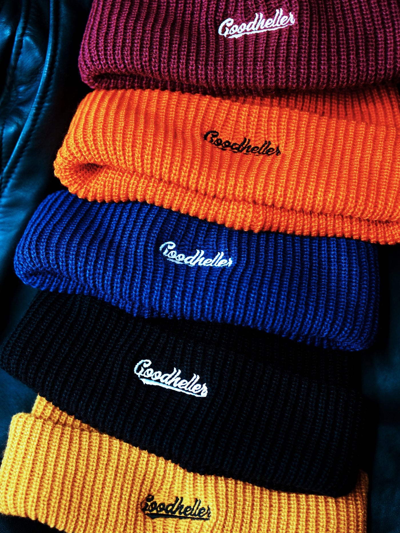 GOOD HELLER | LOGO EMBROIDERY ACRYLIC KNIT CAP