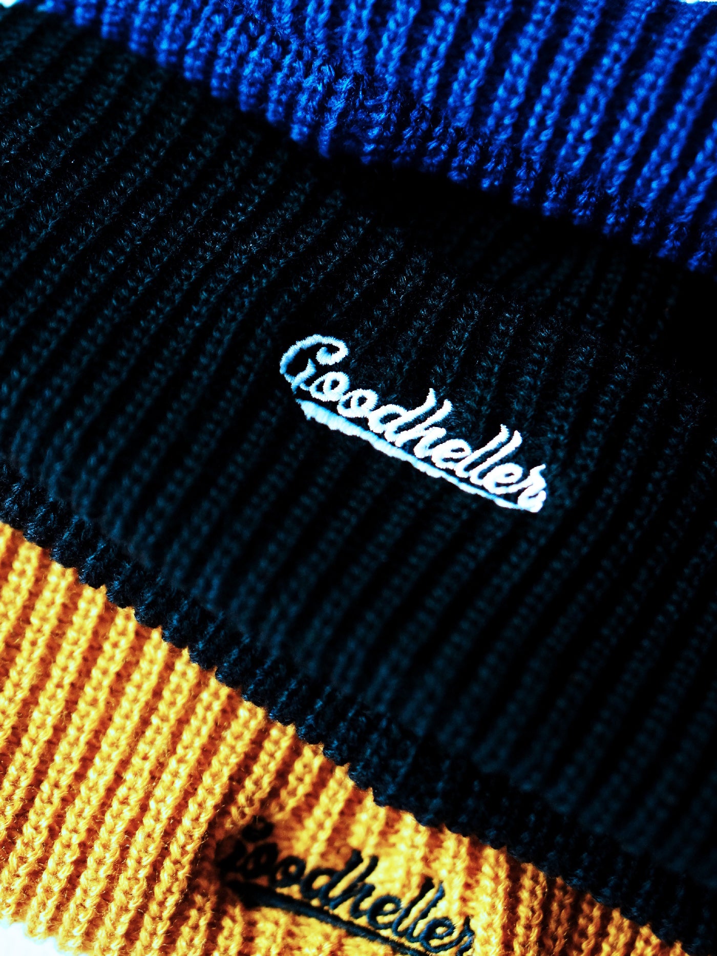 GOOD HELLER | LOGO EMBROIDERY ACRYLIC KNIT CAP