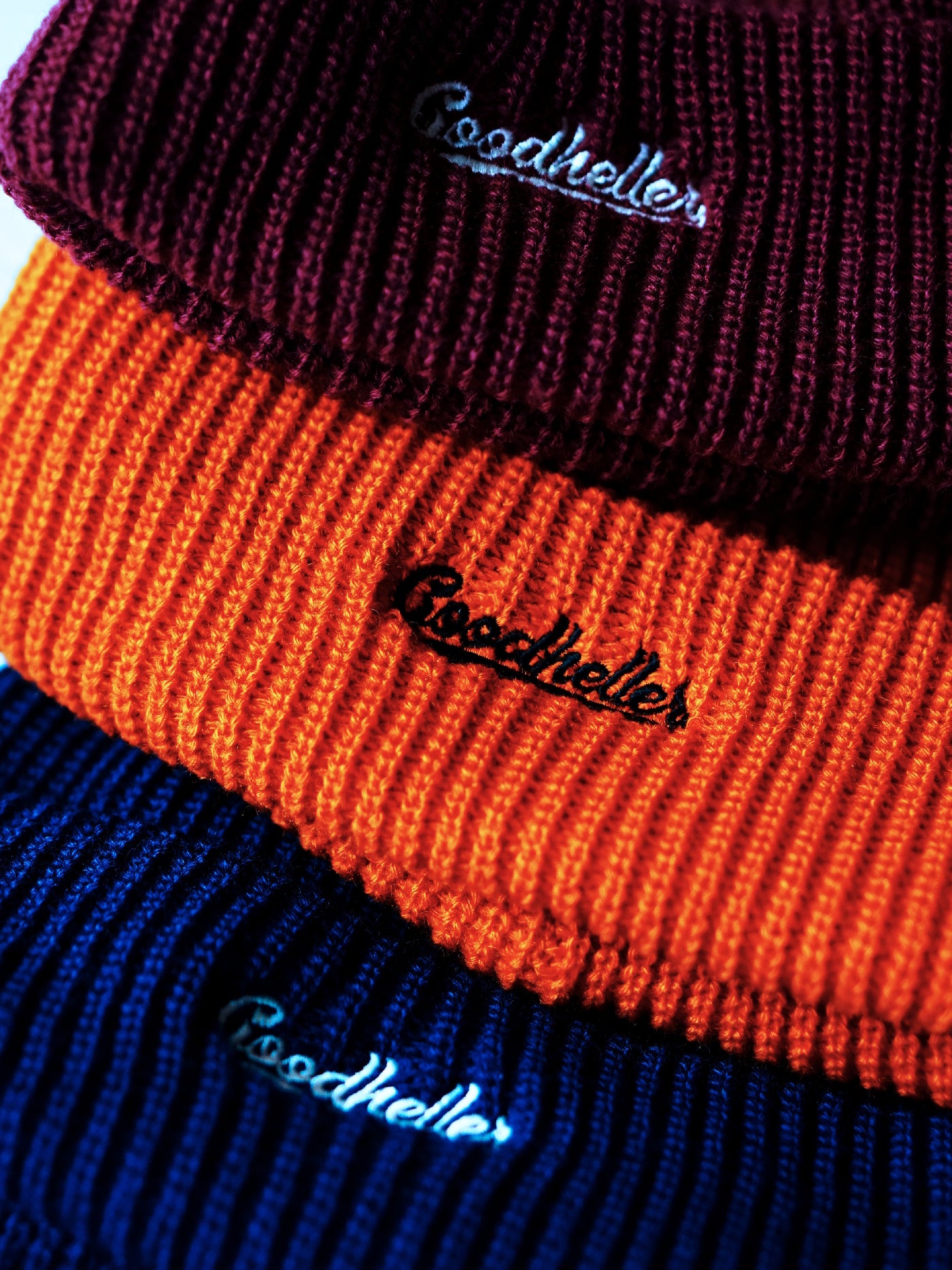 GOOD HELLER | LOGO EMBROIDERY ACRYLIC KNIT CAP