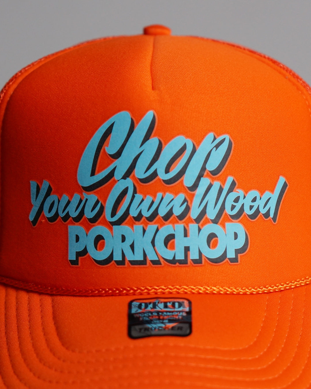 PORKCHOP | CHOP YOUR OWN WOOD CAP - Orange