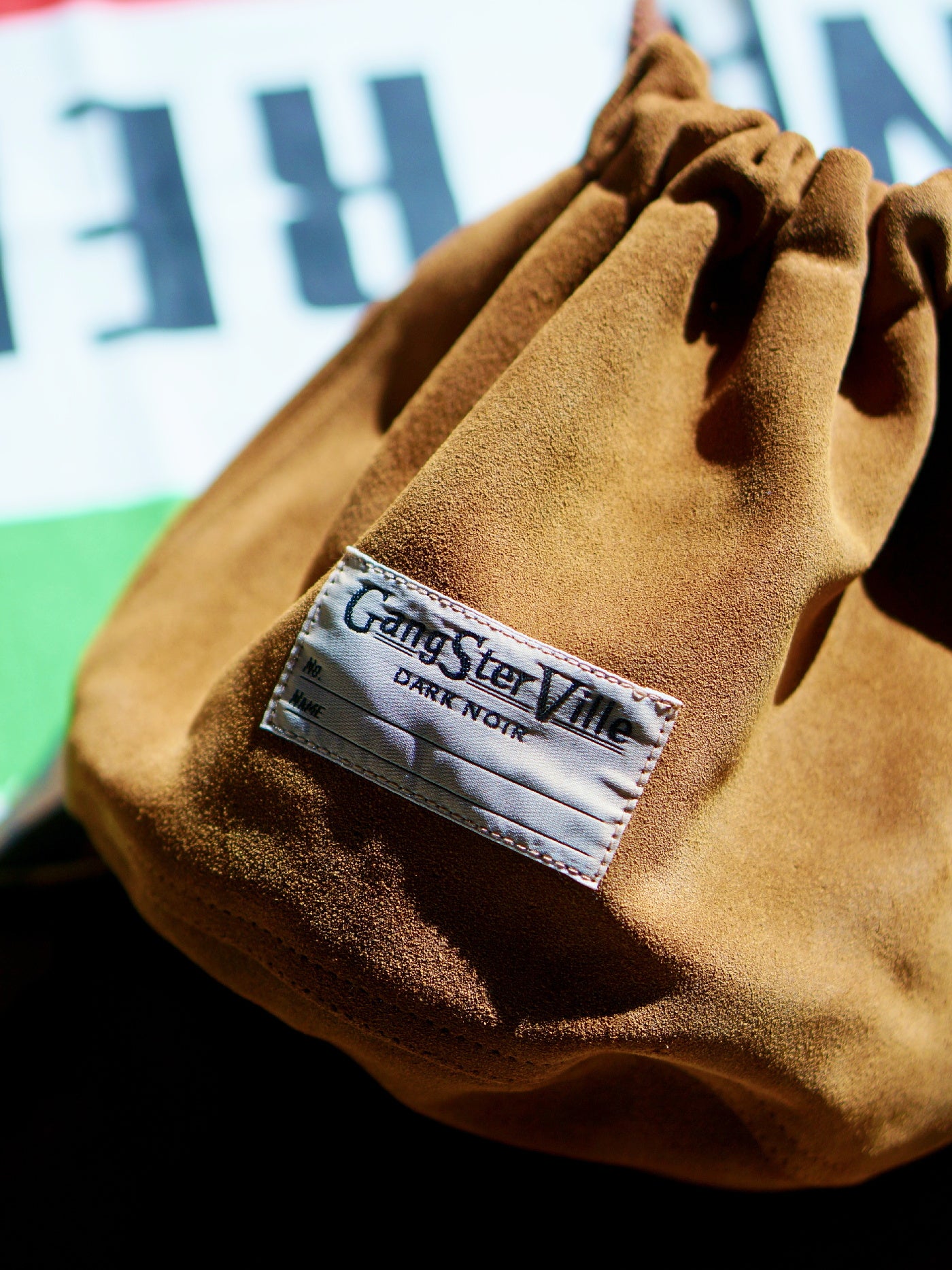 GANGSTERVILLE | DARK NOIR - LEATHER EFFECT BAG "SUEDE" / GSV53G05