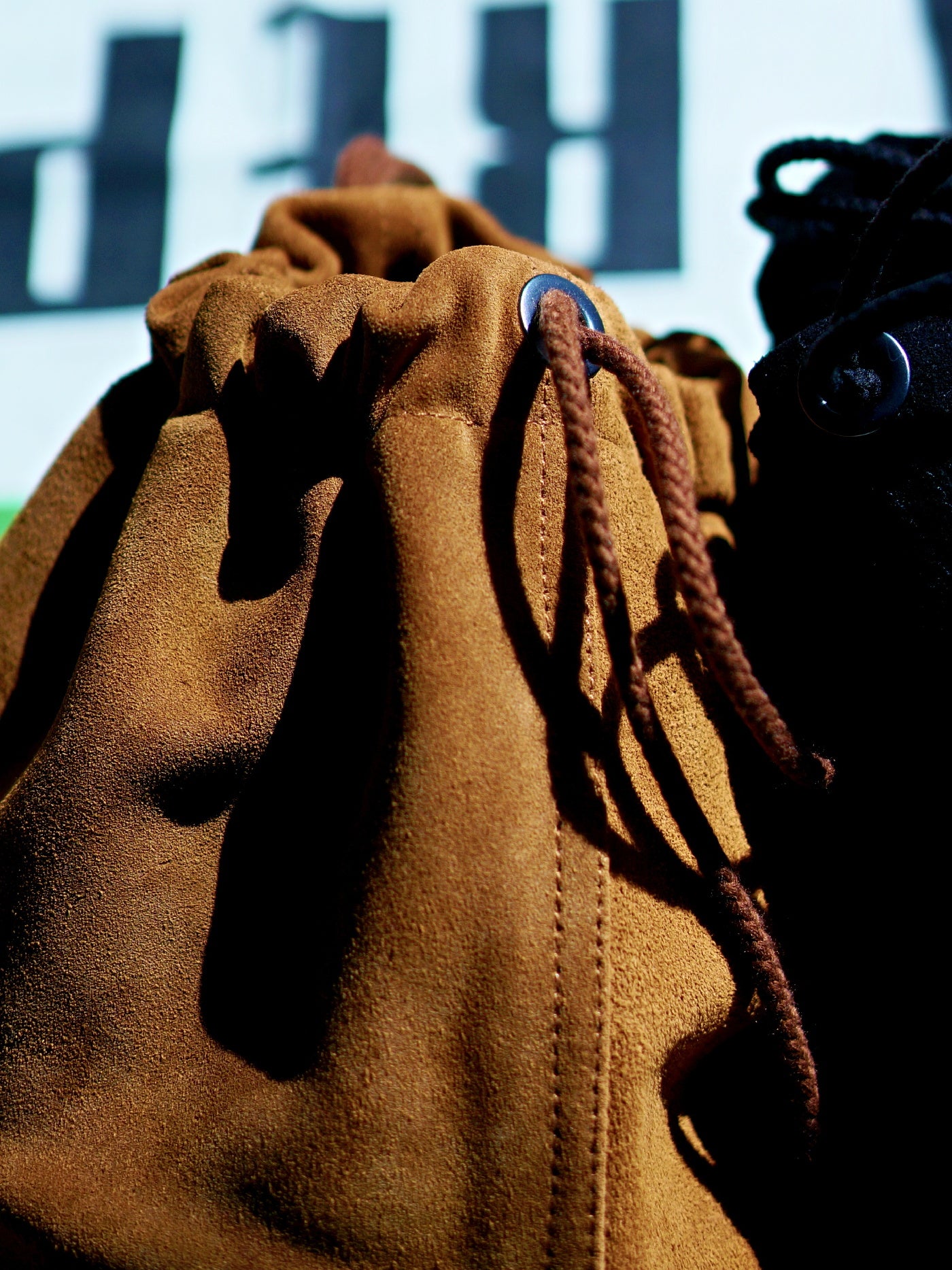 GANGSTERVILLE | DARK NOIR - LEATHER EFFECT BAG "SUEDE" / GSV53G05