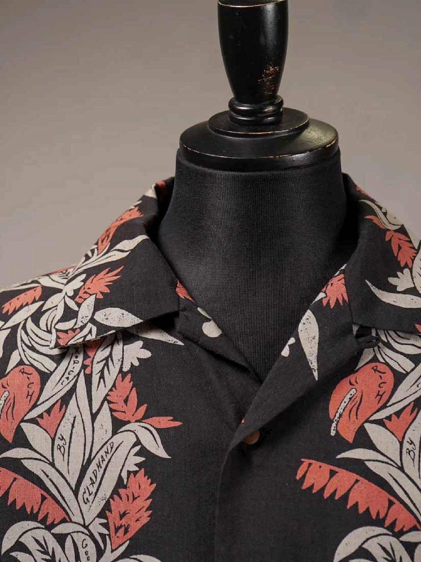 【3.13 (Fri) Release】BY GLADHAND | TROPICAL - L/S HAWAIIAN SHIRT / BYGH6109 - Black