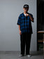 RADIALL | EASY - OPEN COLLARED SHIRT S/S - Midnight Navy