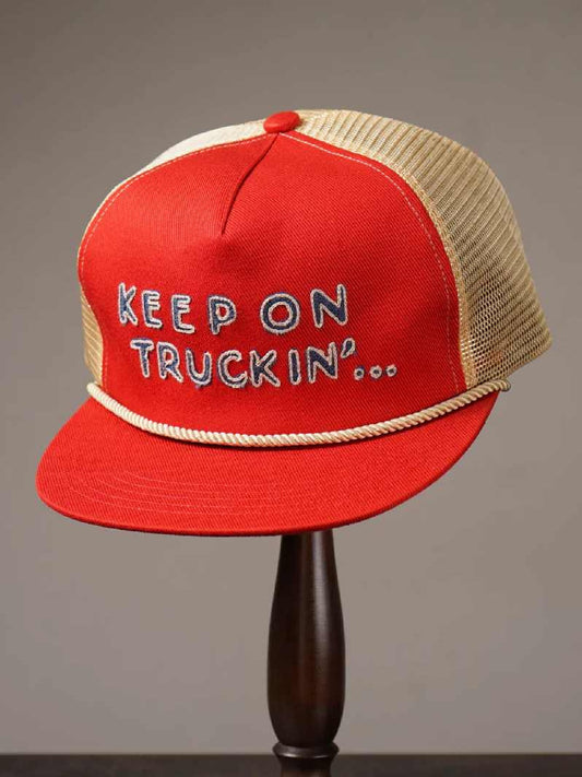 WEIRDO | KEEP ON TRUCKIN' - TRUCKER CAP / WRD61G02 - Red