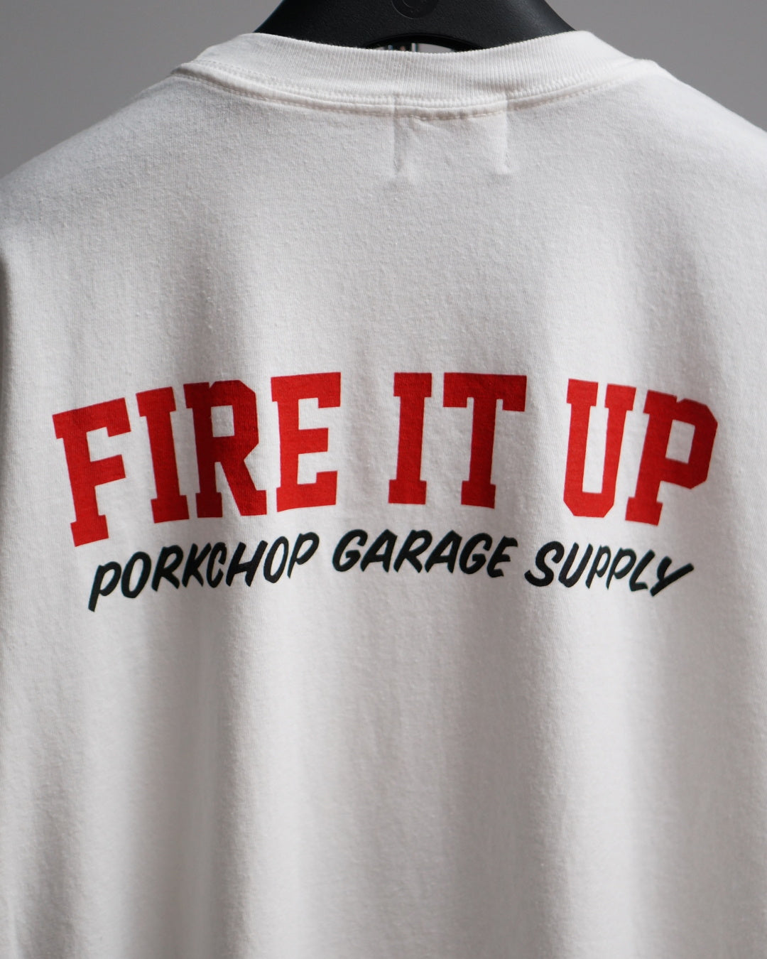 PORKCHOP | FIRE BLOCK POCKET TEE - White