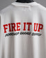 PORKCHOP | FIRE BLOCK POCKET TEE - White