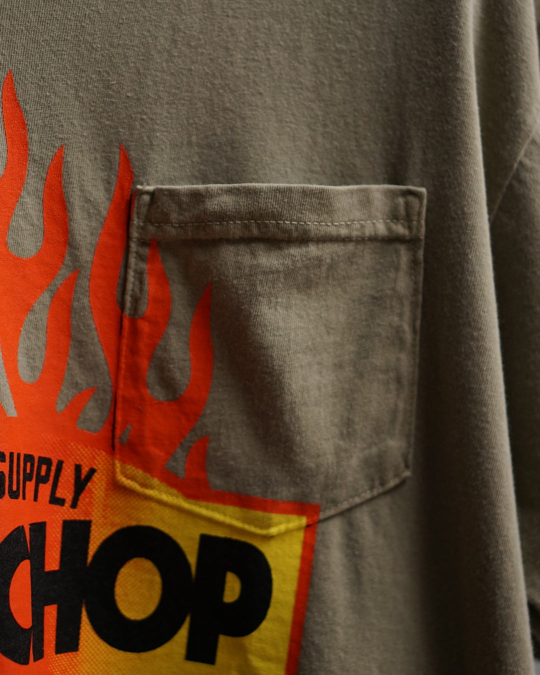 PORKCHOP | FIRE BLOCK POCKET TEE - Khaki