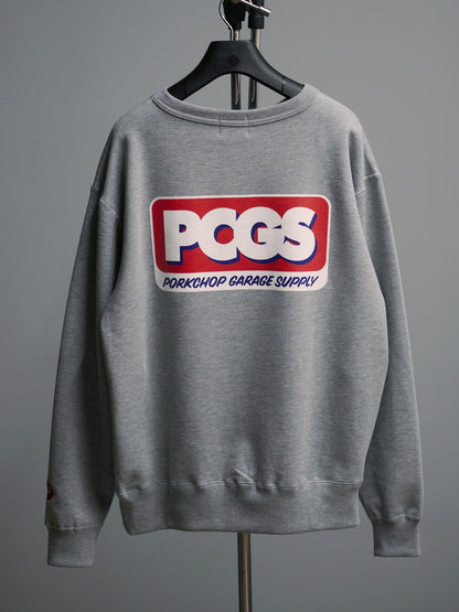 【2.22 (Sun) 12:00 Release】PORKCHOP | PCGS SQUARE SWEAT - Heather Gray
