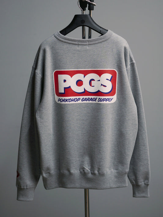 【2.22 (Sun) 12:00 Release】PORKCHOP | PCGS SQUARE SWEAT - Heather Gray