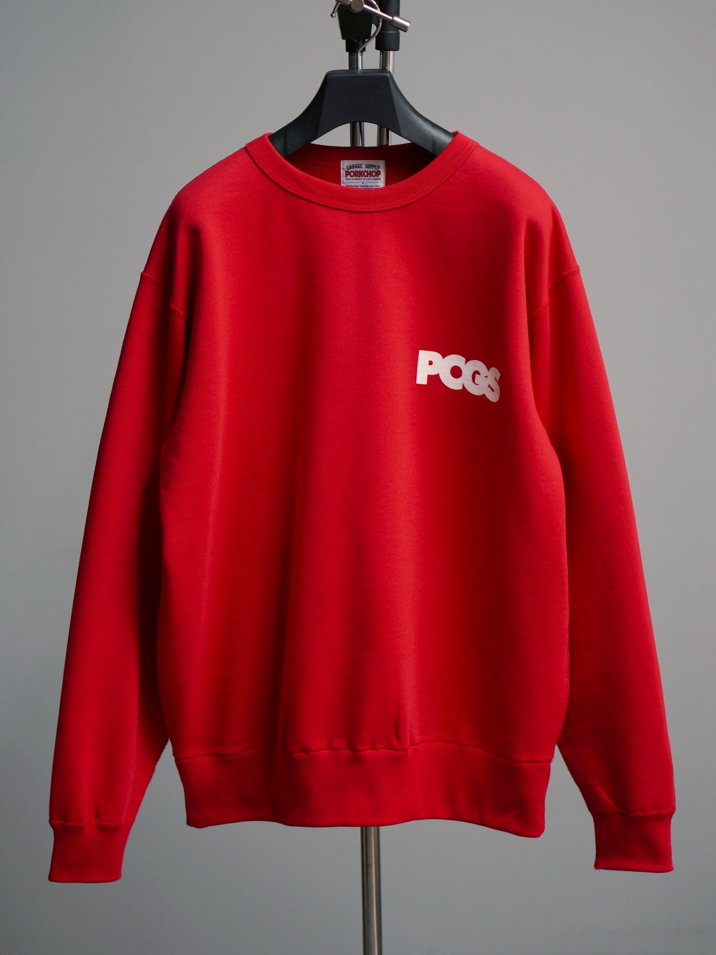 【2.22 (Sun) 12:00 Release】PORKCHOP | PCGS SQUARE SWEAT - Red