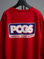 【2.22 (Sun) 12:00 Release】PORKCHOP | PCGS SQUARE SWEAT - Red