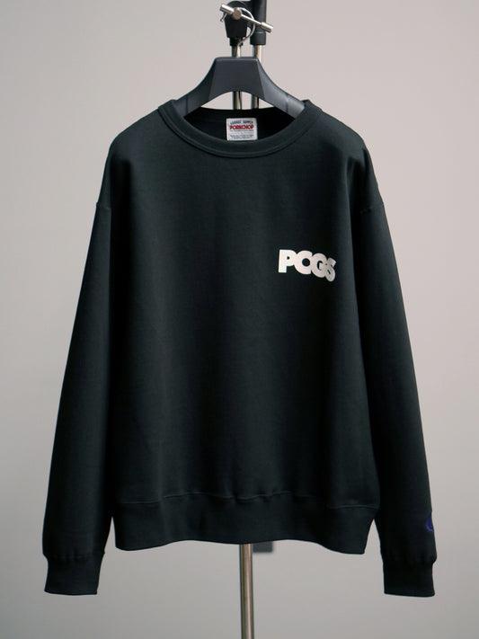 【2.22 (Sun) 12:00 Release】PORKCHOP | PCGS SQUARE SWEAT - Black