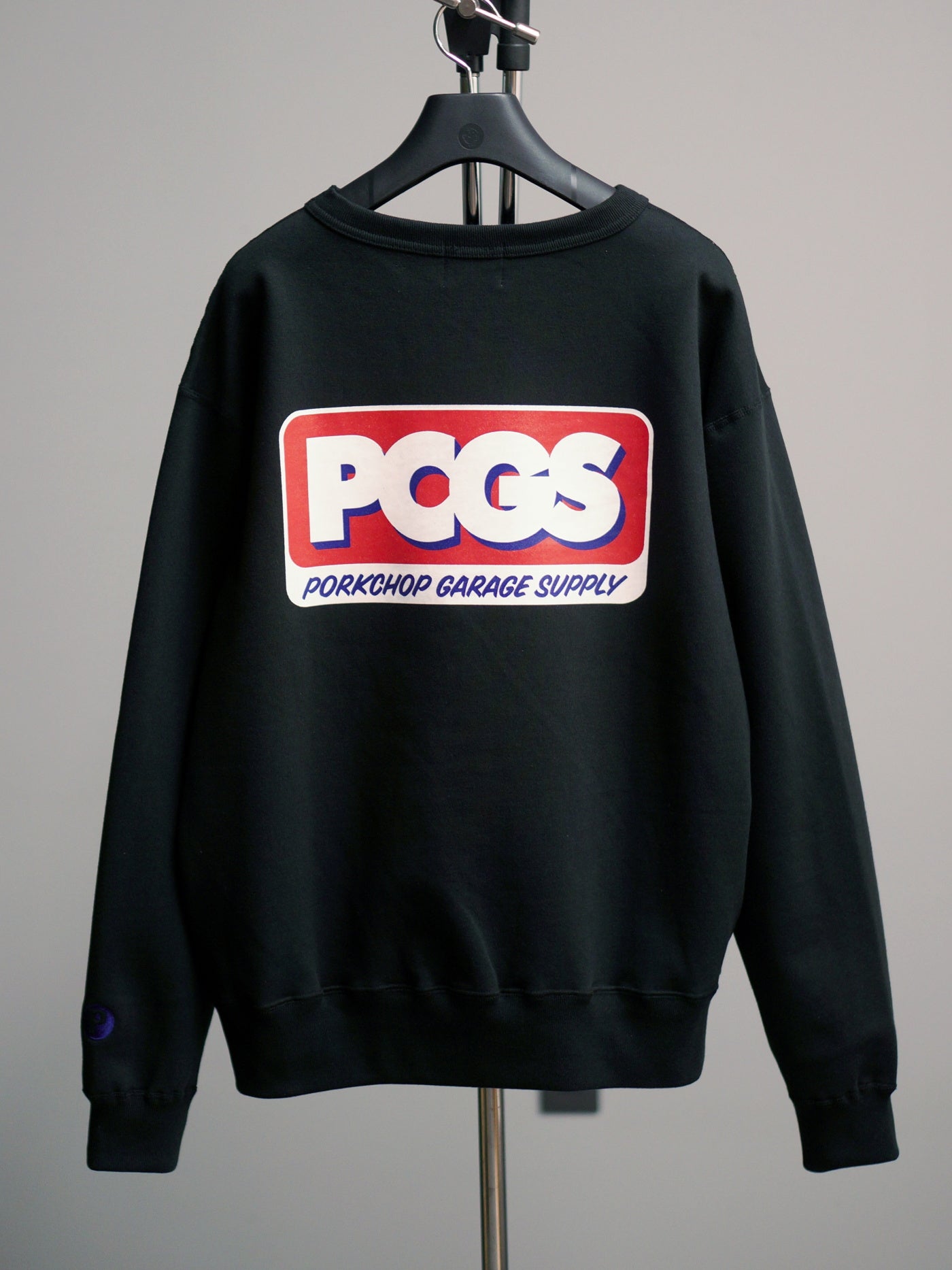 【2.22 (Sun) 12:00 Release】PORKCHOP | PCGS SQUARE SWEAT - Black