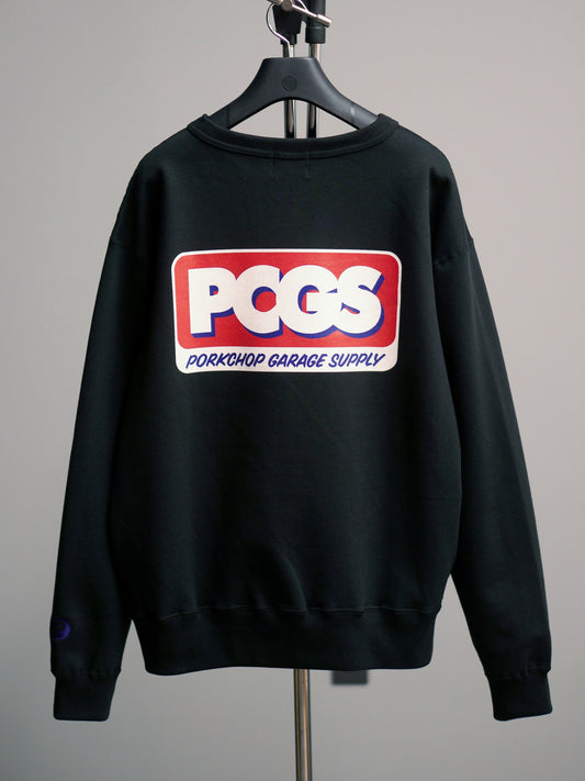 【2.22 (Sun) 12:00 Release】PORKCHOP | PCGS SQUARE SWEAT - Black