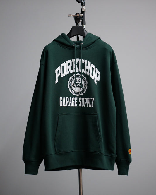 PORKCHOP | 2nd COLLEGE HOODIE - Forest Green