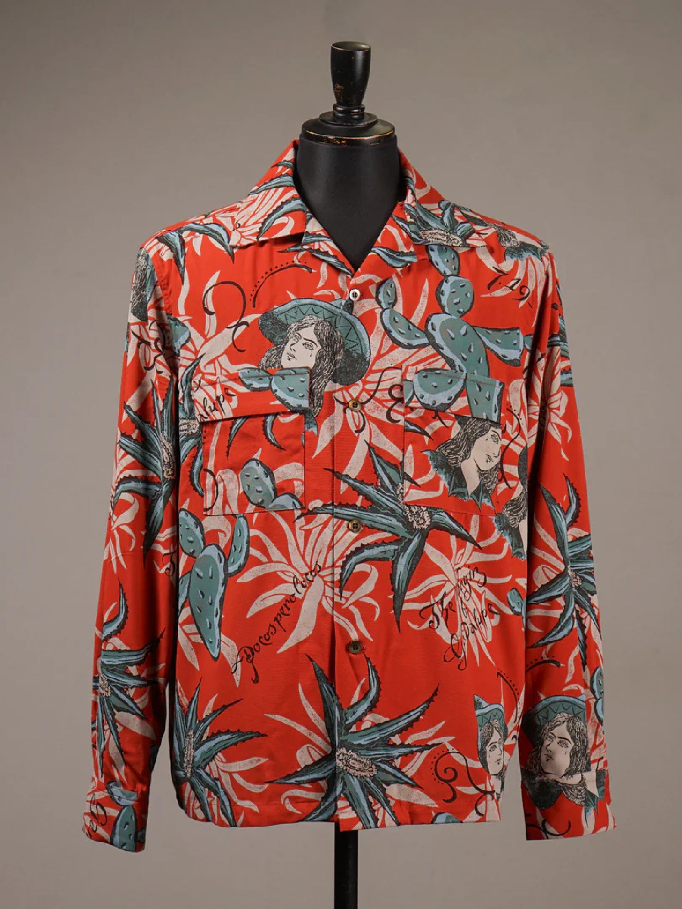 【3.13 (Fri) Release】GANGSTERVILLE | VILLA DE LOS GANS GUADALUPE - L/S SHIRTS / GSV6106 - Orange