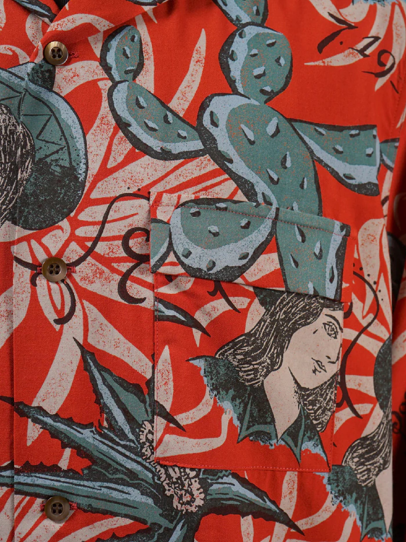 【3.13 (Fri) Release】GANGSTERVILLE | VILLA DE LOS GANS GUADALUPE - L/S SHIRTS / GSV6106 - Orange