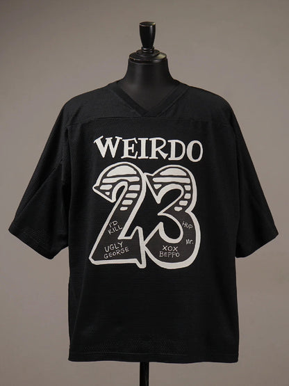 WEIRDO | HEY HEY 23 - FOOTBALL JERSEY / WRD6122 - Black
