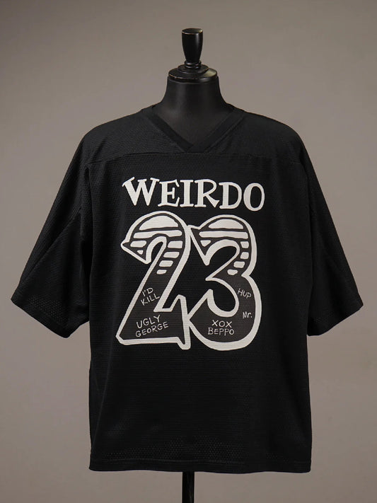 【4.3 (Fri) Release】WEIRDO | HEY HEY 23 - FOOTBALL JERSEY / WRD6122 - Black