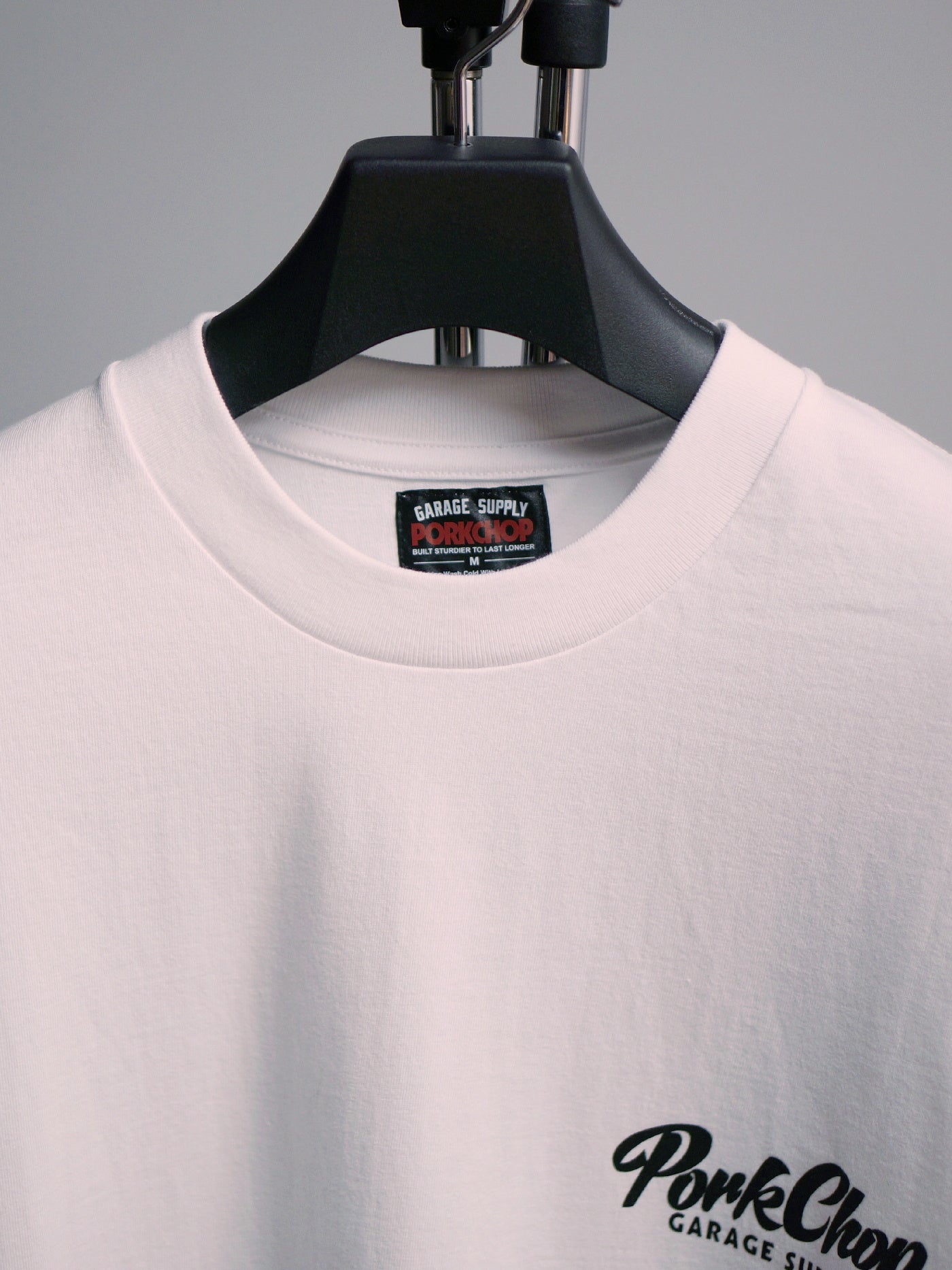 【3.29 (Sun) 12:00 Release】PORKCHOP | SCRIPT PORK L/S TEE - White