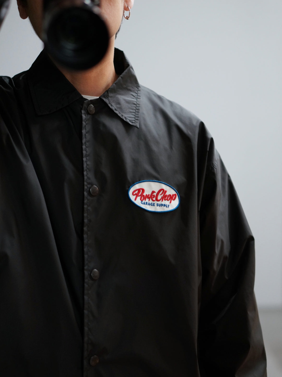 PORKCHOP | PORK BACK COACH JKT - Black/Red/Blue