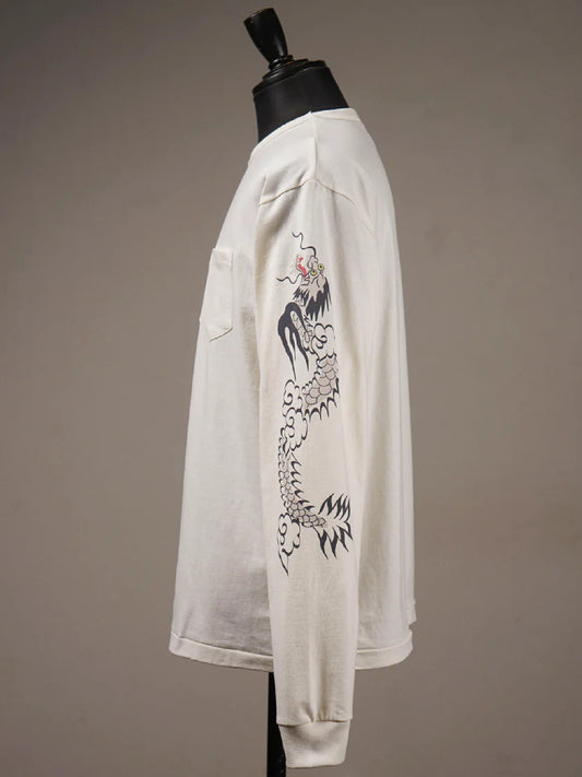 BY GLADHAND | GLAD RAW - L/S T-SHIRTS / BYGH6113 - White