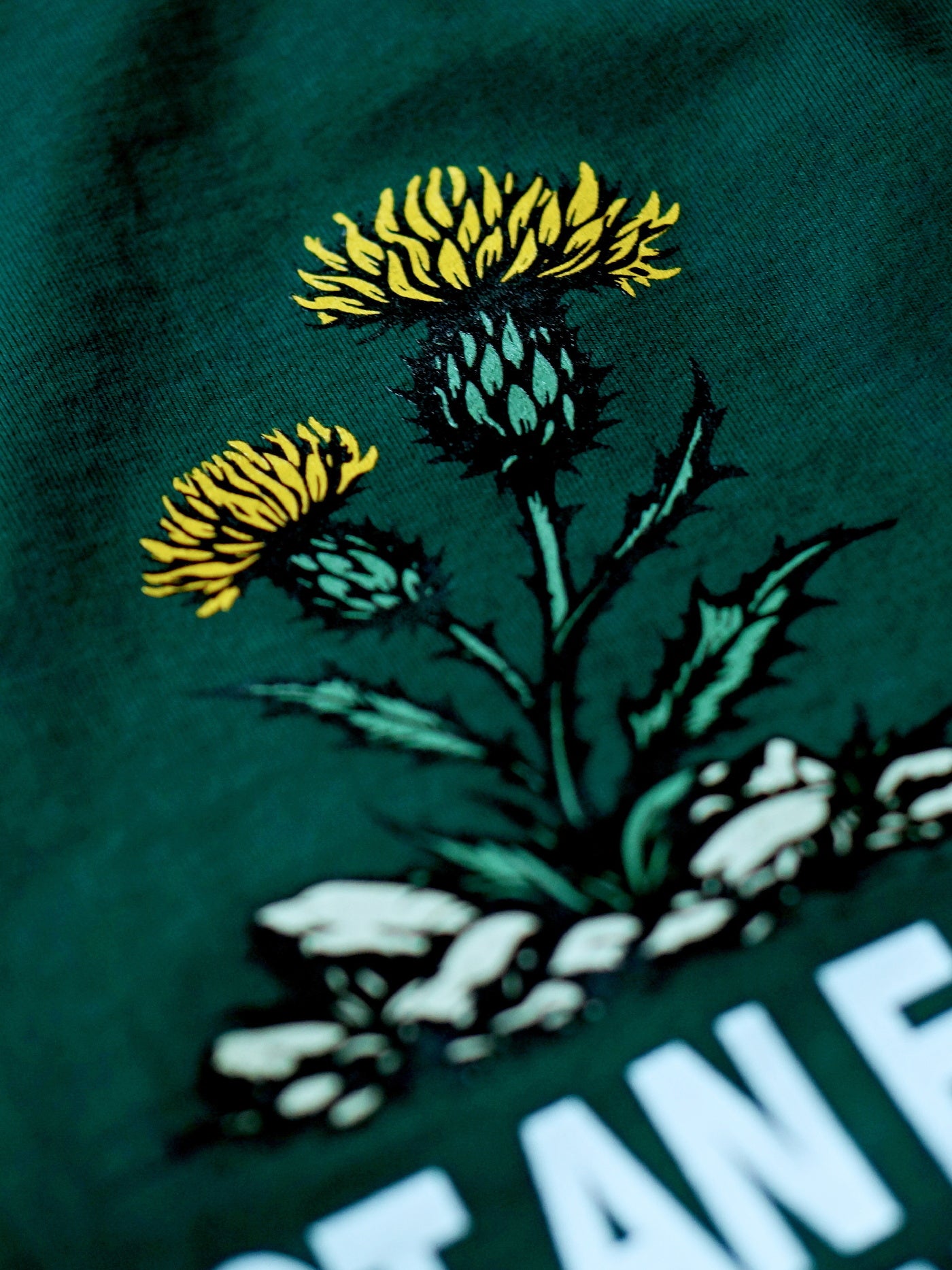 【5.3 (Sun) 12:00 Release】FLUTTER | USA Cotton Graphic Tee - Green