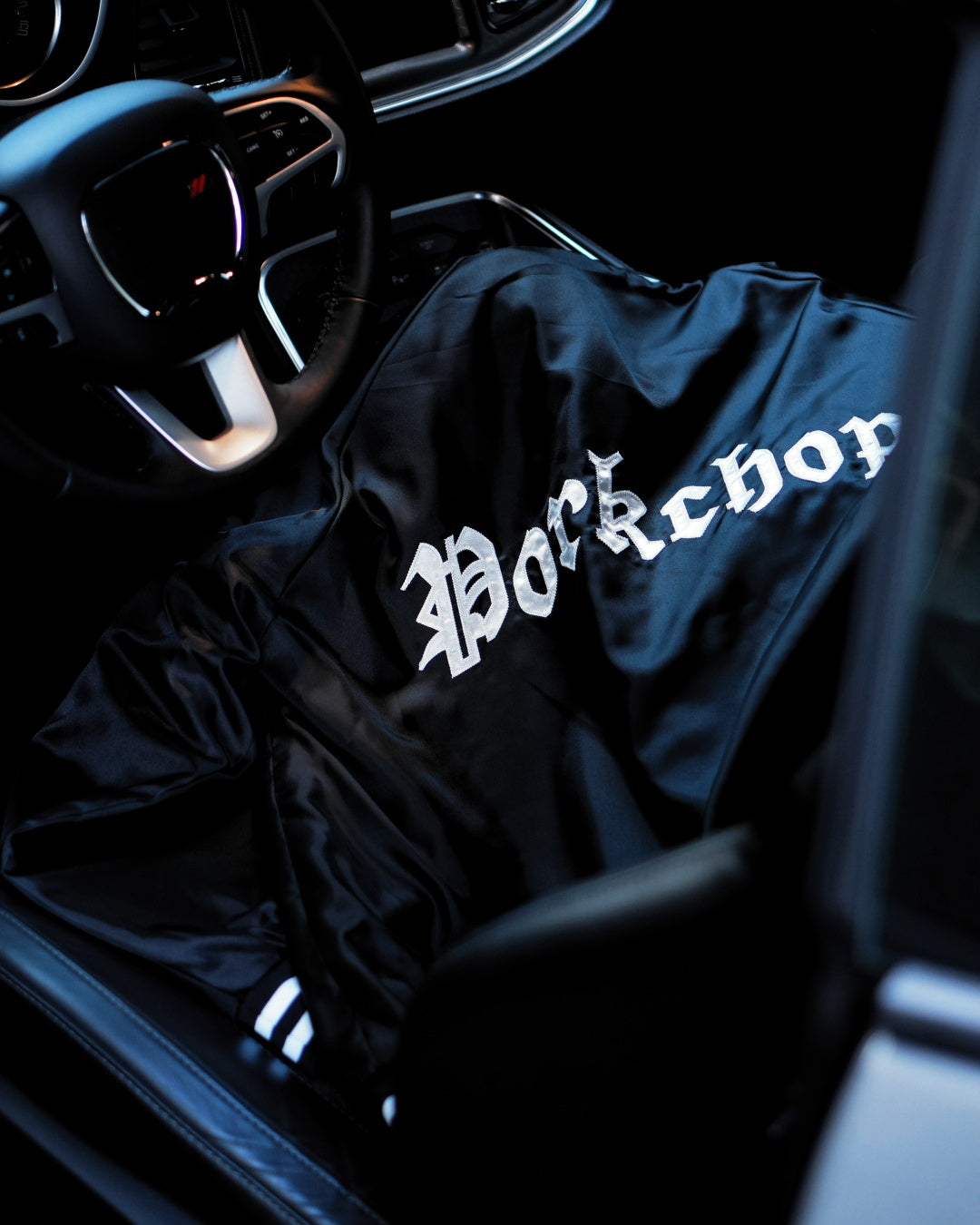 PORKCHOP | SATIN SPORT JKT - Black