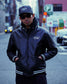 GOOD HELLER | LIGHT LEATHER AWARD JACKET - Black