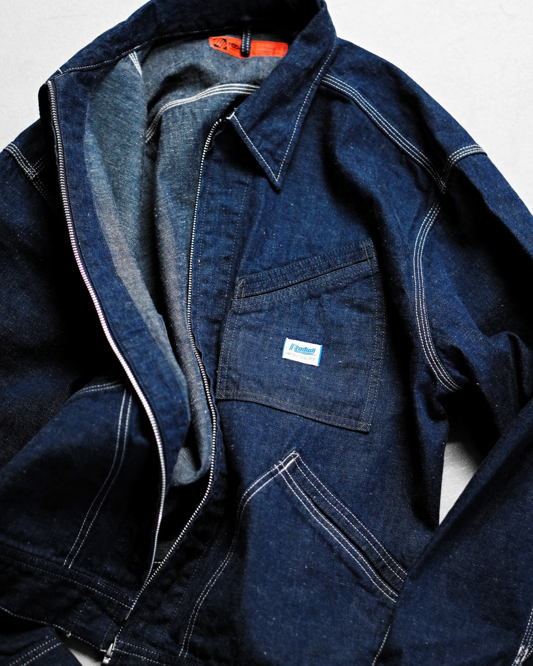 RADIALL | STEPSIDES - ZIP UP BLOUSON - Indigo