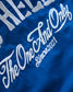 GOOD HELLER | ONE WAY WAPPEN & EMBROIDERY WORK L/S SHIRT - Blue