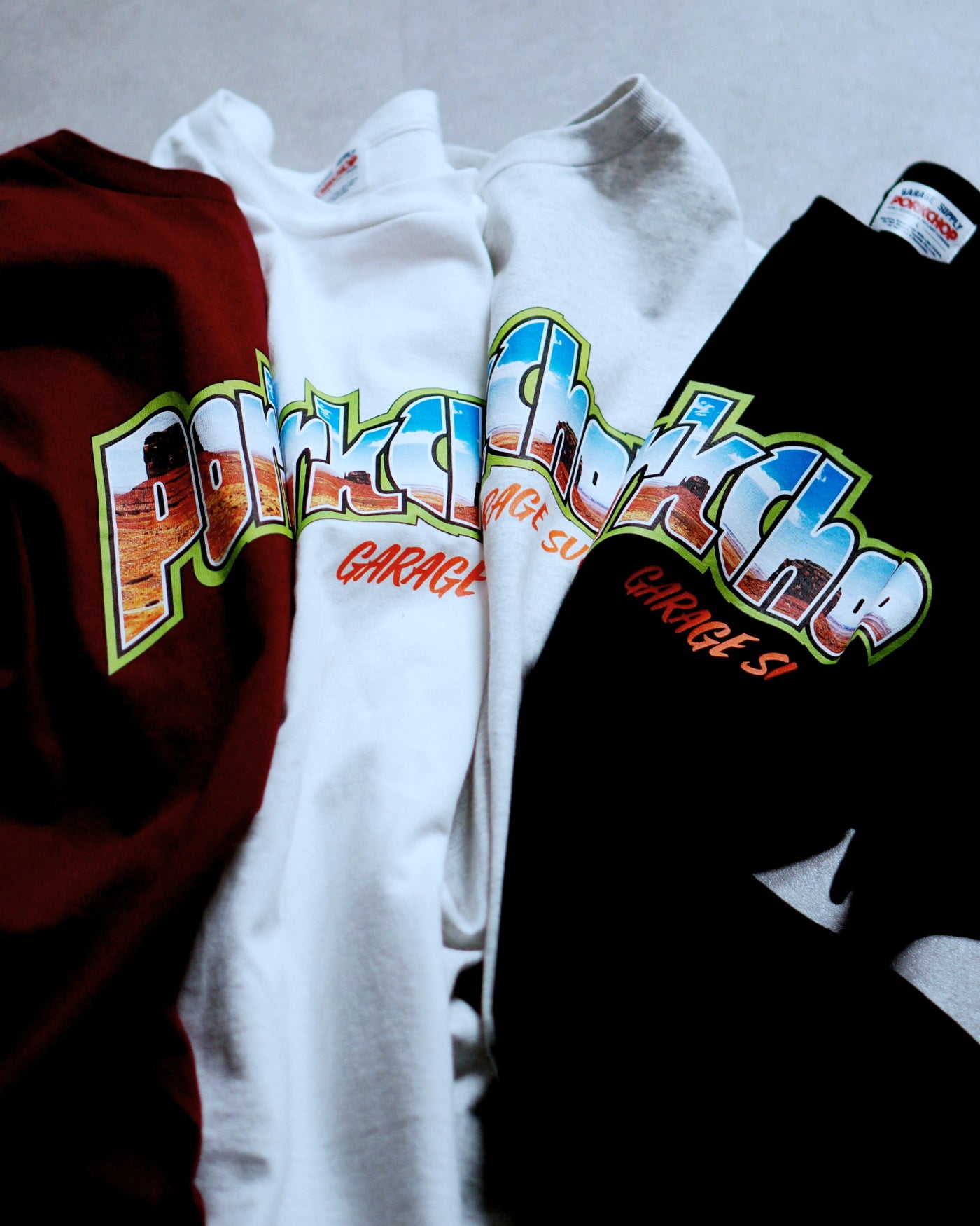 【5.3 (Fri) 12:00 Release.】PORKCHOP | MV LOGO TEE - Ash Gray