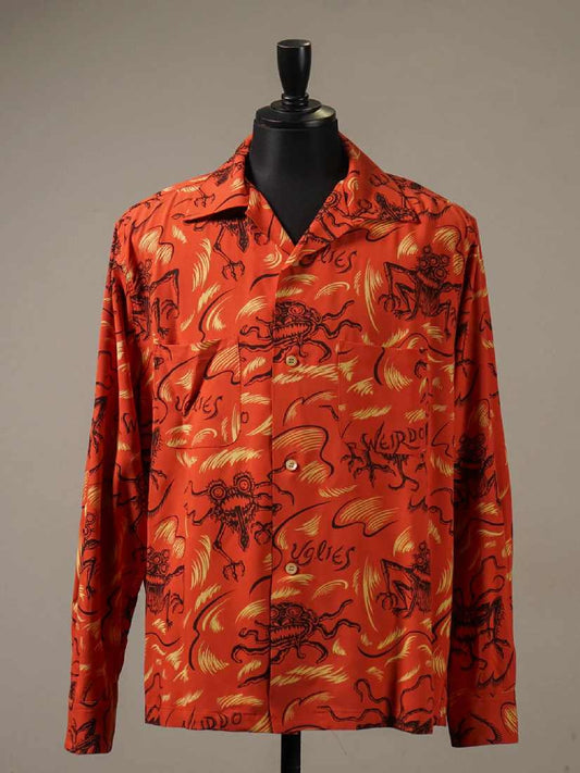 【3.20 (Fri) Release】WEIRDO | Ugries - L/S SHIRTS / WRD6110 - Orange
