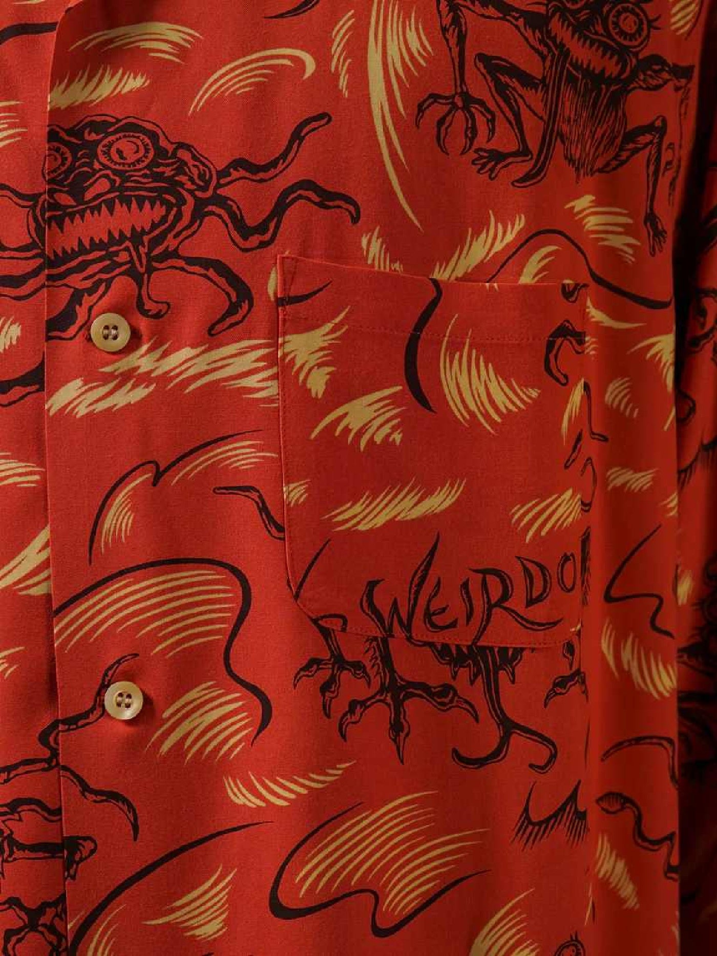【3.20 (Fri) Release】WEIRDO | Ugries - L/S SHIRTS / WRD6110 - Orange