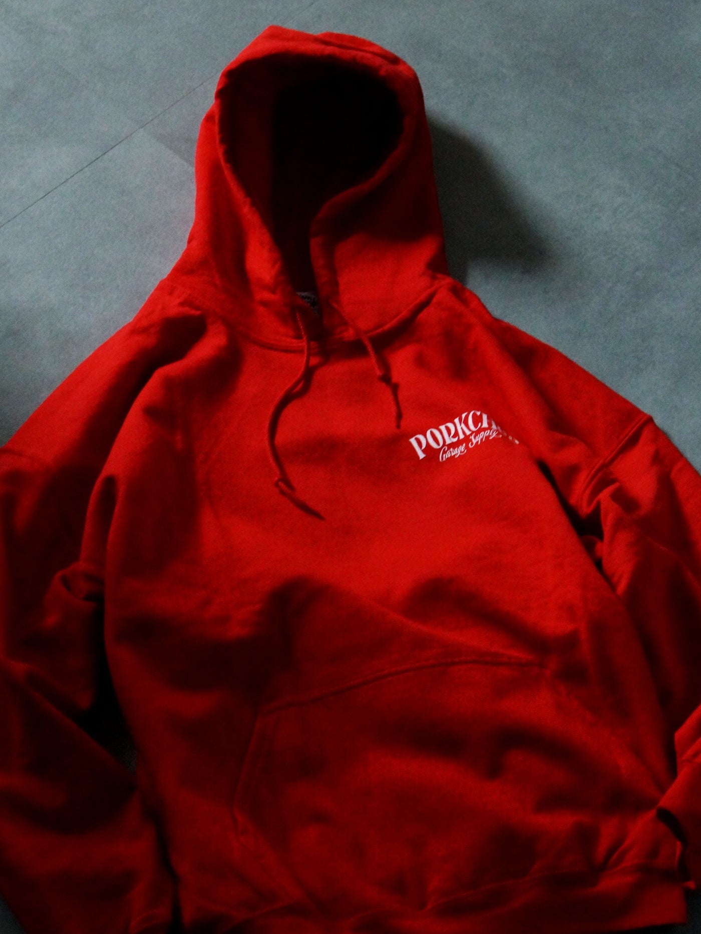 PORKCHOP | PORK BACK HOODIE - Red/White