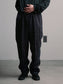 FLUTTER | The Holiday -Comfy fit- Wool check pattern Easy Pants - Navy