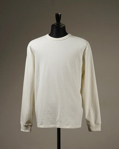 GLADHAND & Co. | HEAVY WEIGHT BINDER NECK L/S T-SHIRTS - White