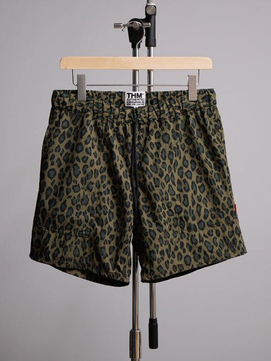 【5.7 (Tue) Release.】THM | LEOPARD EASY SHORTS 2024 - Olive